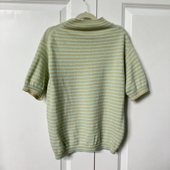 Vintage Holt Renfrew Ballantyne Cashmere Sweater Top Womens Stripe Knit - Picture 4 of 6